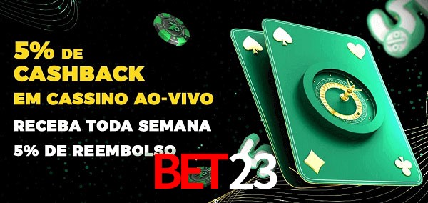 Promoções do cassino ao Vivo bet23